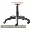 CKS Seduta tecnica Work Wood 40 tondello in faggio e base in nylon CKS bassa - R07874