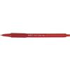 Bic Penna a sfera a scatto Bic Soft Feel Clic rossa - punta 1 mm - fusto rosso (conf. 12)