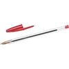 Bic Penna a sfera con cappuccio Bic Cristal rossa - punta 1 mm - fusto trasparente (conf. 50)