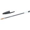 Bic Penna a sfera con cappuccio Bic Cristal nera - punta 1 mm - fusto trasparente (conf. 50)