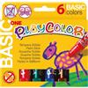 Playcolor tempera solida in stick 6 colori assortiti - 10 gr 10711 conf. 6 pz - F00188