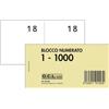 O.C.L. Blocchi lotteria Madre/Figlia O.C.L. - serie numerata da 1 a 1000 bianco conf. 10 pz - 0213N - F06161