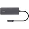 Trust Adattatore multiporta Trust USB-C 6in1 in alluminio argento 24968 - F00617
