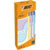 Bic Penna a sfera 4 colori Bic 4 Colours Pastel multicolore - punta 1 mm - fusto colori assortiti (conf. 12)