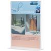 Q-Connect Porta-avvisi Q Connect 10,8 x 15,1 in polistirolo con base a T trasparente KF04176 - P00413
