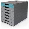 Durable Cassettiera Durable Idealbox Pro 7 cassetti 250x365xH.322 mm blu 7763-07 - F01272