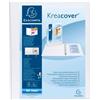 Exacompta Raccoglitore A4 bianco Kreacover - 4 anelli 25 mm - dorso 4,7 cm - 28x32 cm