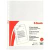 Esselte Buste forate trasparenti A4 Esselte Copy Safe Standard basso spessore - ruvida 21x29,7 cm (conf. 25)