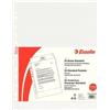 Esselte Buste forate trasparenti A4 Esselte Copy Safe Standard basso spessore - ruvida 22x30 cm (conf. 25)