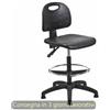 CKS Sgabello tecnico Labor Back-system 60 nero CKS in PU lavabile alto con - R07863
