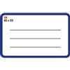 Markin Etichette bianche permanenti Markin Copiatabu 83x53 mm bordata e rigata - conf. 10 pzblister da 10 ff A4 - X11058 - F01764