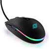 Media Range Mouse ottico con cavo da gaming 6 pulsanti - retroilluminazione RGB in 10 colori Media Range nero - MRGS202 - F03987