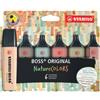 Stabilo Evidenziatore Stabilo Boss Nature Colors assortiti conf. da 6 pezzi 70/6-2-2 conf. 6 pz - F01222