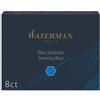 Waterman Cartucce inchiostro per Stilografica Waterman in conf. 8 pz Waterman inchiostro blu - S0110860 - F06368