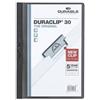 Durable Cartelline A4 con clip in plastica Durable Duraclip trasparente/nero - dorso 3 mm