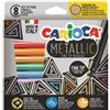 Carioca Penna punta in fibra Carioca Metallic colori assortiti (conf. 8)