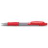Pilot Penna a sfera a scatto Pilot Super Grip rossa - punta 1 mm - fusto trasparente