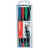 Stabilo Marcatore permanente Stabilo OHPen Universal colori assortiti punta tonda 0,4 mm (conf. 4)