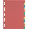 Elba Divisori neutro per raccoglitori 21x29,7 cm Elba colori assortiti in cartoncino - 12 schede