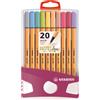Stabilo Fineliner Point 88 Stabilo PastelParade - 0,4 mm - conf. 20 pzcolori assortiti - BE8820-0311 - F07830