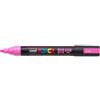 Uni Posca Marcatore a tempera Posca Uni-Ball punta tonda 1,8-2,5 mm rosa fluo M PC5M RAF - F06968