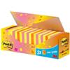 Post-It Blocchi memo adesivi Post-It Notes colori assortiti - 76x76 mm - 100 fogli (conf. 24)
