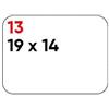 Markin Etichette bianche permanenti Markin Copiatabu 19x14 mm - conf. 10 pzblister da 10 ff A4 - X11013 - F01776