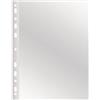 Q-Connect Buste forate trasparenti A4 Q-Connect Classic alto spessore - liscia 22x30 cm (conf. 50)