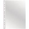 Q-Connect Buste forate trasparenti A4 Q-Connect Classic basso spessore - ruvida 21x29,7 cm (conf. 100)