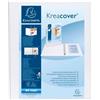 Exacompta Raccoglitore A4 bianco Kreacover - 4 anelli 30 mm - dorso 4,7 cm - 28x32 cm