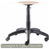 CKS Sgabello tecnico Work Wood 50 tondello in faggio e base in nylon CKS medio - R07873