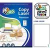 Tico Etichette per spedizioni bianche Tico LP4W - 199 x 289 mm - 100 etichette