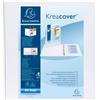 Exacompta Raccoglitore A4 bianco Kreacover - 4 anelli 60 mm - dorso 9 cm - 28x32 cm