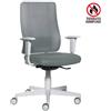 CKS Sedia semi direzionale Liberty Syncro grigio scuro in tessuto ignifugo - braccioli regolabili