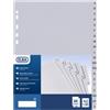 Elba Divisori alfabetici per raccoglitori 23x30,5 cm Elba grigie in PPL - 20 schede (conf. 3)