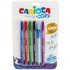 Carioca Penne cancellabili Carioca OOPS con inchiostro termosensibile 0,7 mm blister da 6 pz assortiti - 43037 conf. 6 pz - F00891