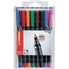 Stabilo Marcatore permanente Stabilo OHPen Universal colori assortiti punta tonda 0,7 mm (conf. 8)