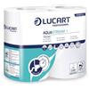 Lucart Carta igienica 2 veli Aquastream 4 - Lucart Professional - 400 strappi - Cartone di 14 confezioni da 4 rotoli conf. 14 pz - F03706