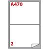 Markin Etichette bianche Copiatabu A410 Laser/Inkjet - 2 et./foglio - conf. 100 pzfogli Markin 199,6x143,5 mm - X210A470 - F00513