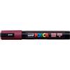 Uni Posca Marcatore a tempera Posca Uni-Ball punta tonda 1,8-2,5 mm rosso vino M PC5M RV - F02169