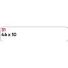 Markin Etichette bianche permanenti Markin Copiatabu 46x10 mm - conf. 10 pzblister da 10 ff A4 - X11031 - F01785