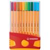Stabilo Fineliner Stabilo Point 88® 0,4 mm conf. 20 pzcolori assortiti 8820-03 -14 - F01414