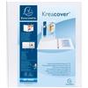 Exacompta Raccoglitore A4 bianco Kreacover - 4 anelli 40 mm - dorso 5,6 cm - 28x32 cm