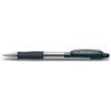 Pilot Penna a sfera a scatto Pilot Super Grip nera - punta 1 mm - fusto trasparente