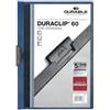 Durable Cartelline A4 con clip in plastica Durable Duraclip trasparente/blu - dorso 6 mm