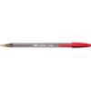 Bic Penna a sfera con cappuccio Bic Cristal rossa - punta 1,6 mm - fusto trasparente (conf. 50)