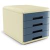 Arda Cassettiera Arda Vintage Sugar 4 cassetti 29,5x38,5xH.28,2 cm azzurro - 18P4PSU - F00389