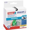 Tesa Nastri adesivi in tela tesa velcro On&Off universale autoadesivo bianco 20 - R00655