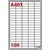 Markin Etichette bianche Copiatabu A401 37x14 - angoli arrotondati - 100 et./foglio - conf. 100 pzfogli Markin - F00502