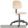 CKS Seduta tecnica Labor Wood 40 in legno di faggio verniciato naturale CKS - R07868
